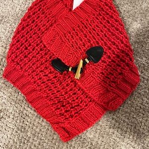 Michael Kors knit scarf red nwt